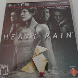 Heavy Rain PS3 game, disc no scratches, includes case, booklet and artwork
